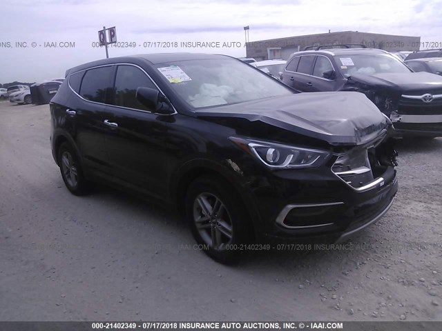 5NMZTDLB1HH042059 - 2017 HYUNDAI SANTA FE SPORT  BLACK photo 1