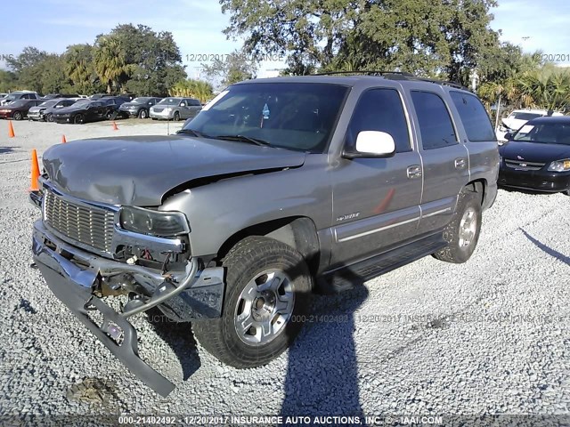 1GNEC13T91R101342 - 2001 CHEVROLET TAHOE C1500 BEIGE photo 2