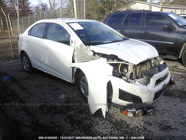 1G1JA5SH1E4244203 - 2014 CHEVROLET SONIC LS WHITE photo 1