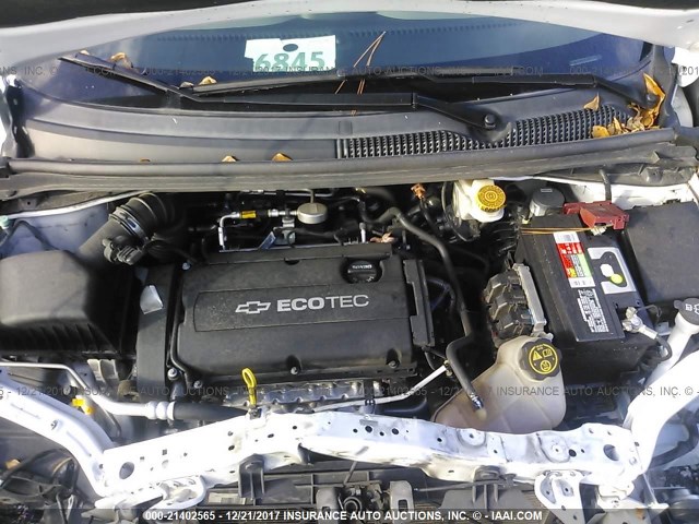 1G1JA5SH1E4244203 - 2014 CHEVROLET SONIC LS Սպիտակ լուսանկար 10