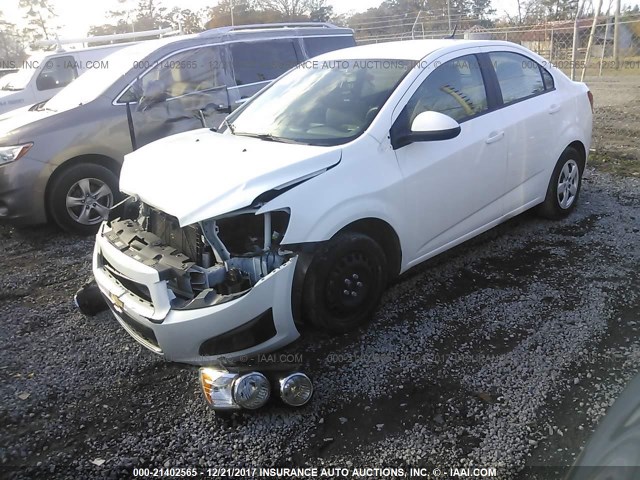 1G1JA5SH1E4244203 - 2014 CHEVROLET SONIC LS Սպիտակ լուսանկար 2