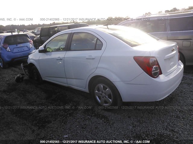 1G1JA5SH1E4244203 - 2014 CHEVROLET SONIC LS Սպիտակ լուսանկար 3