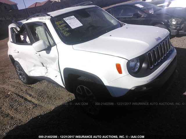 ZACCJABB7HPF97457 - 2017 JEEP RENEGADE LATITUDE WHITE photo 1