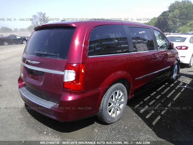 2C4RC1BG5ER272667 - 2014 CHRYSLER TOWN & COUNTRY TOURING RED photo 4