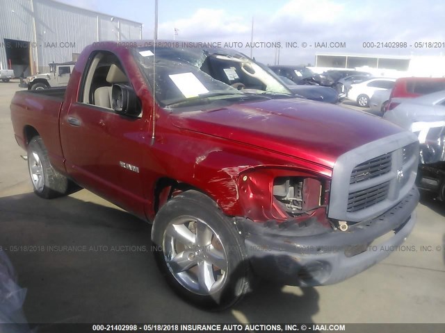 1D7HA16K68J176822 - 2008 DODGE RAM 1500 ST MAROON photo 1