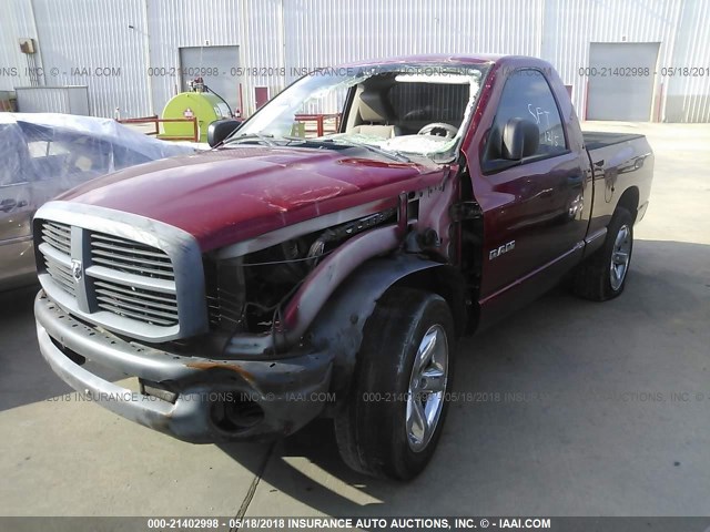 1D7HA16K68J176822 - 2008 DODGE RAM 1500 ST MAROON photo 2