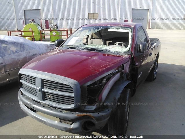 1D7HA16K68J176822 - 2008 DODGE RAM 1500 ST MAROON photo 6