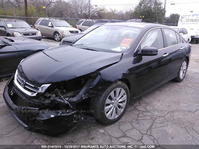 1HGCR2F88FA046496 - 2015 HONDA ACCORD EXL BLACK photo 2