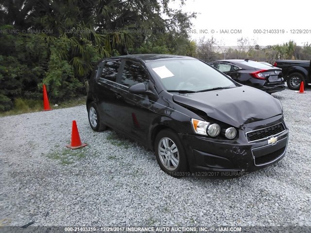 1G1JC6SH7E4242648 - 2014 CHEVROLET SONIC LT BLACK photo 1