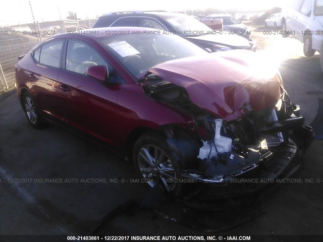 KMHD84LF9HU167328 - 2017 HYUNDAI ELANTRA SE/VALUE/LIMITED RED photo 1