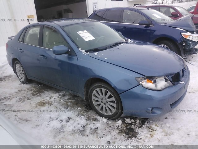 JF1GE61658H514578 - 2008 SUBARU IMPREZA 2.5I BLUE photo 1