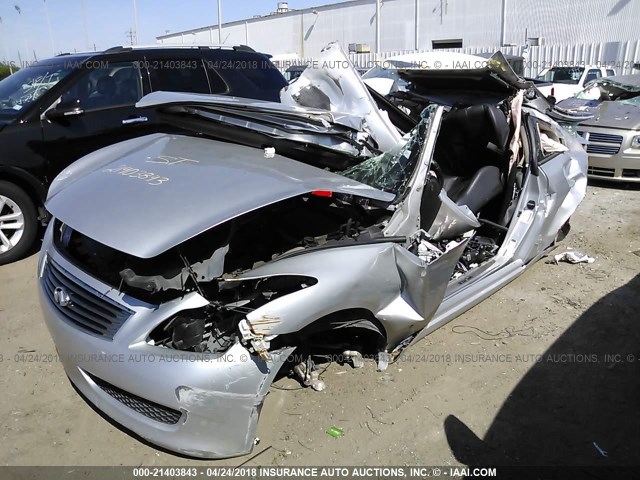 JNKCV64E99M601922 - 2009 INFINITI G37 JOURNEY/SPORT SILVER photo 2