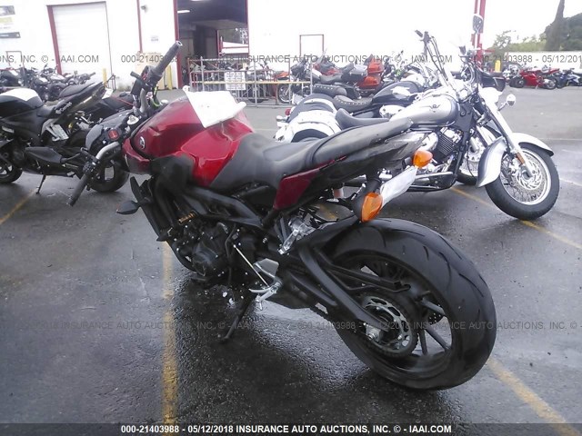 JYARN53Y4HA000057 - 2017 YAMAHA FZ09 C RED photo 3