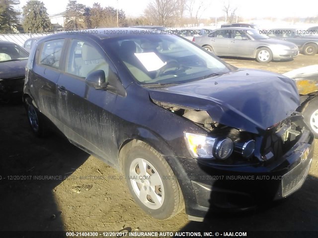 1G1JA6SHXD4191229 - 2013 CHEVROLET SONIC LS 黑色 照片 1