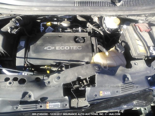 1G1JA6SHXD4191229 - 2013 CHEVROLET SONIC LS 黑色 照片 10