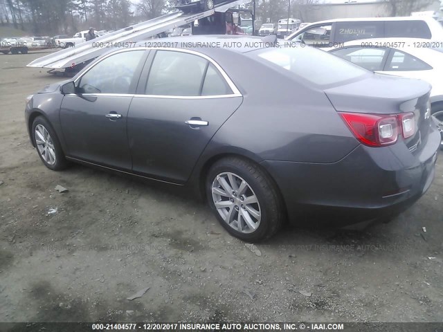 1G11H5SA0DF256019 - 2013 CHEVROLET MALIBU LTZ GRAY photo 3