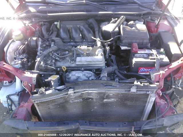 4T1BK46K57U002408 - 2007 TOYOTA CAMRY NEW GENERAT LE/XLE/SE RED photo 10