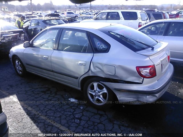 KMHDN56D05U156190 - 2005 HYUNDAI ELANTRA GLS/GT SILVER photo 3