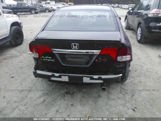 19XFA1F6XBE037804 - 2011 HONDA CIVIC LX-S BLACK photo 6