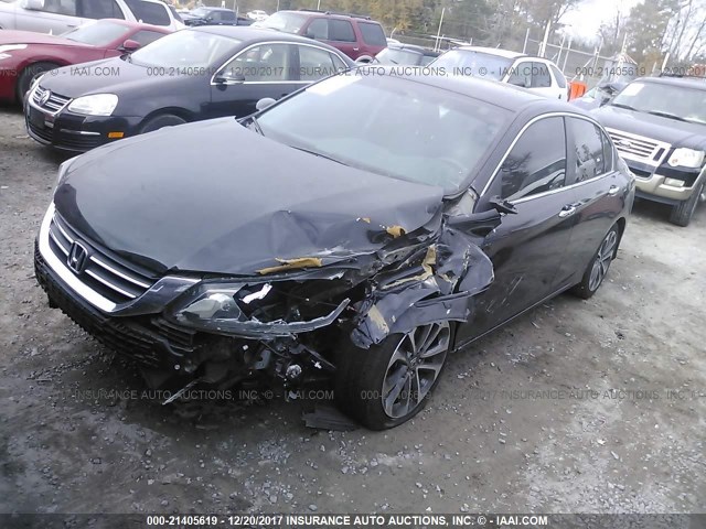 1HGCR2F59EA046494 - 2014 HONDA ACCORD SPORT Қара фото 2