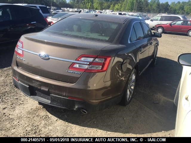 1FAHP2F89FG165526 - 2015 FORD TAURUS LIMITED GRAY photo 4