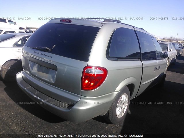 1D4GP24R04B515611 - 2004 DODGE GRAND CARAVAN SE GRAY photo 4