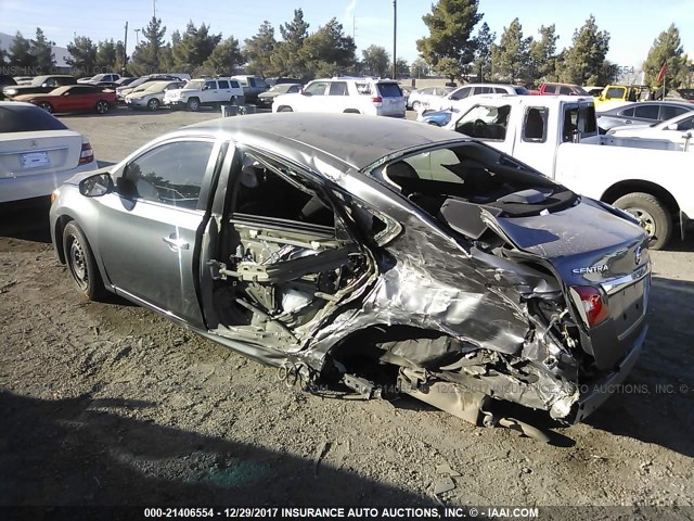 3N1AB7AP3GY282981 - 2016 NISSAN SENTRA S/SV/SR/SL GRAY photo 3