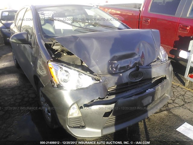 JTDKDTB31C1509566 - 2012 TOYOTA PRIUS C GRAY photo 1