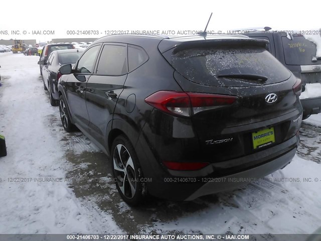 KM8J3CA2XHU368490 - 2017 HYUNDAI TUCSON LIMITED/SPORT AND ECO/SE BLACK photo 3
