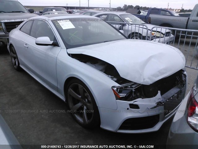 WUAC6AFR6DA900606 - 2013 AUDI RS5 WHITE photo 1