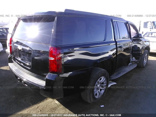 1GNSCGKC4GR267610 - 2016 CHEVROLET SUBURBAN C1500  LS BLACK photo 4