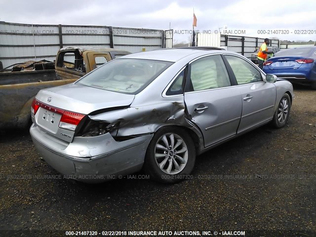 KMHFC46F16A048948 - 2006 HYUNDAI AZERA SE/LIMITED SILVER photo 4