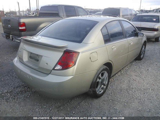 1G8AK54F14Z129273 - 2004 SATURN ION LEVEL 3 TAN photo 4