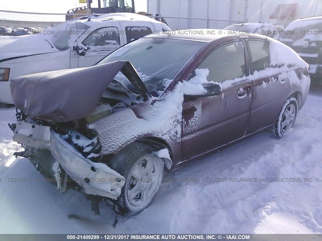 1G8AJ55F37Z122170 - 2007 SATURN ION LEVEL 2 MAROON photo 2