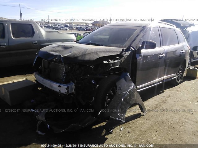 5N1AR2MM4DC637119 - 2013 NISSAN PATHFINDER S/SV/SL/PLATINUM 黑色 照片 2