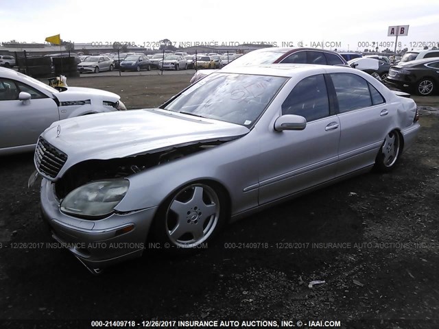 WDBNG70J12A238129 - 2002 MERCEDES-BENZ S 430 SILVER photo 2