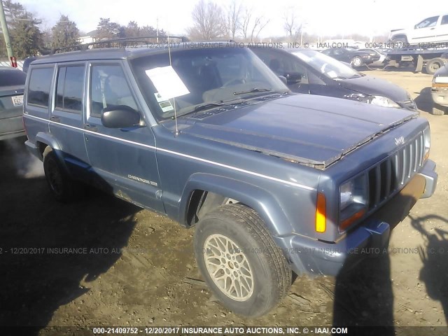 1J4FJ68SXWL129252 - 1998 JEEP CHEROKEE SPORT/CLASSIC Niebieski zdjęcie 1