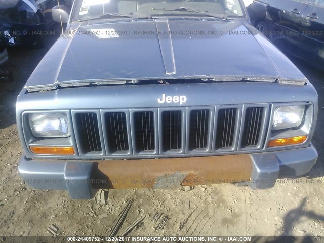 1J4FJ68SXWL129252 - 1998 JEEP CHEROKEE SPORT/CLASSIC Niebieski zdjęcie 6