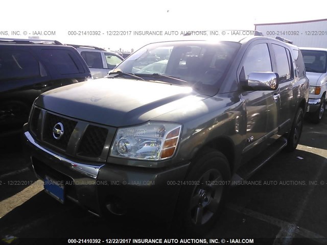 5N1AA08A65N700299 - 2005 NISSAN ARMADA SE/LE GREEN photo 2