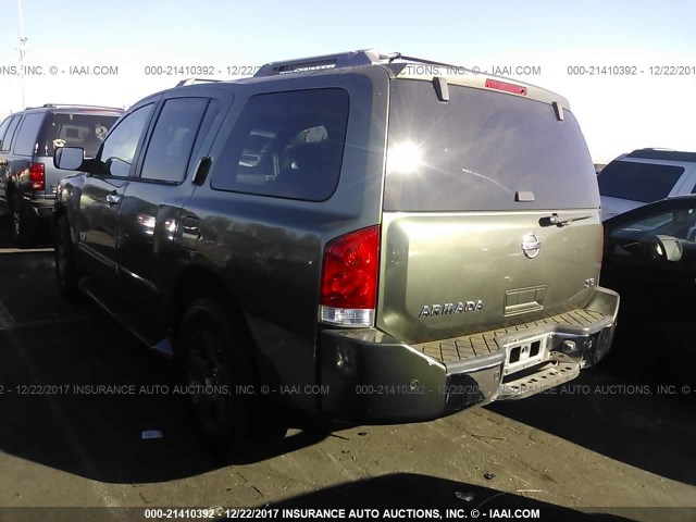 5N1AA08A65N700299 - 2005 NISSAN ARMADA SE/LE GREEN photo 3