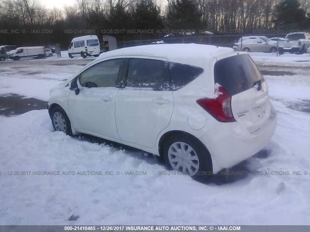 3N1CE2CP6EL383765 - 2014 NISSAN VERSA NOTE S/S PLUS/SV/SL WHITE photo 3
