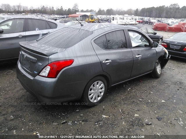 3N1CN7AP0GL807976 - 2016 NISSAN VERSA S/S PLUS/SV/SL GRAY photo 4