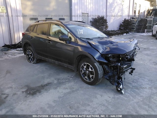 JF2GTACC6JH204324 - 2018 SUBARU CROSSTREK PREMIUM GRAY photo 1