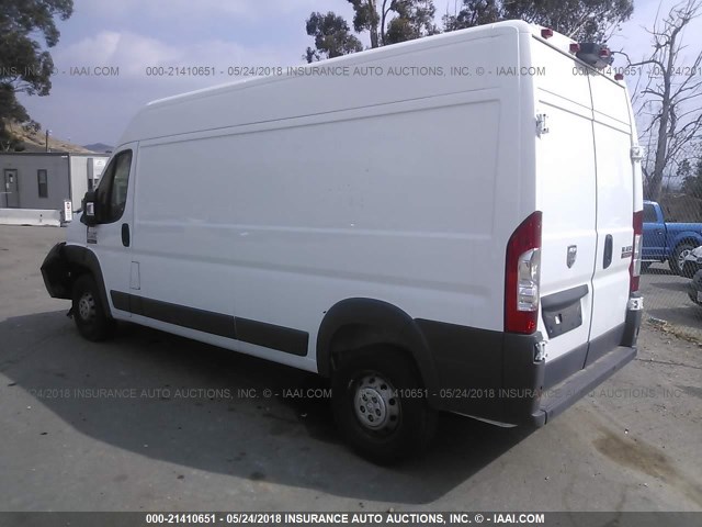 3C6TRVDG6HE530782 - 2017 RAM PROMASTER 2500 2500 HIGH WHITE photo 3