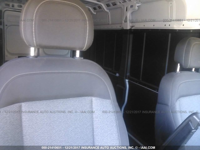3C6TRVDG6HE530782 - 2017 RAM PROMASTER 2500 2500 HIGH WHITE photo 8