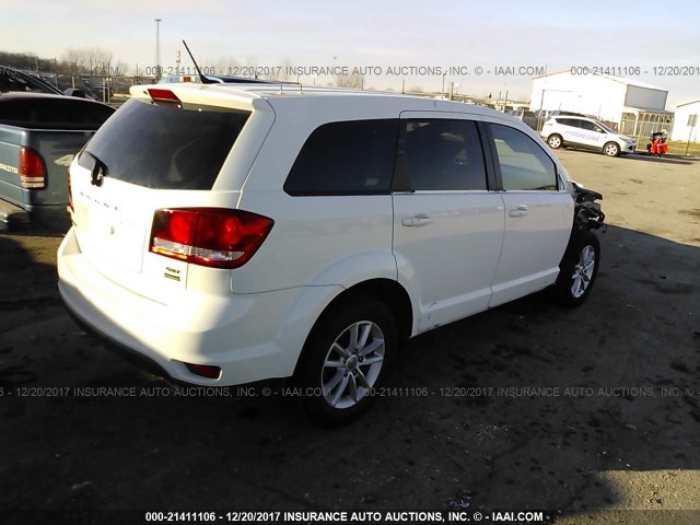 3C4PDCBG2FT616888 - 2015 DODGE JOURNEY SXT WHITE photo 4