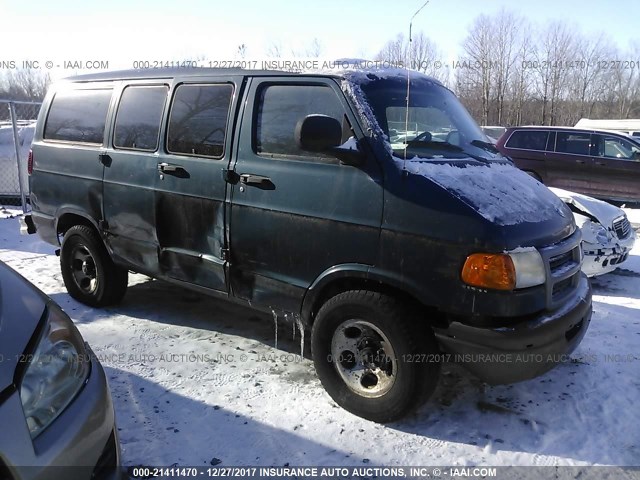 2D7HB11X23K505061 - 2003 DODGE RAM VAN B1500 GREEN photo 1