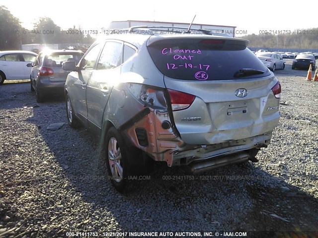 KM8JU3AC8CU516943 - 2012 HYUNDAI TUCSON GLS/LIMITED GRAY photo 3