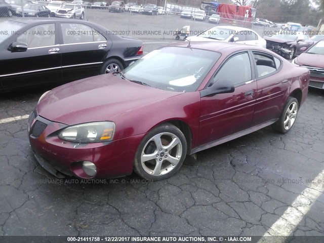 2G2WP522551217366 - 2005 PONTIAC GRAND PRIX BURGUNDY photo 2
