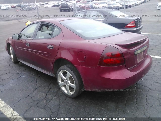 2G2WP522551217366 - 2005 PONTIAC GRAND PRIX BURGUNDY photo 3